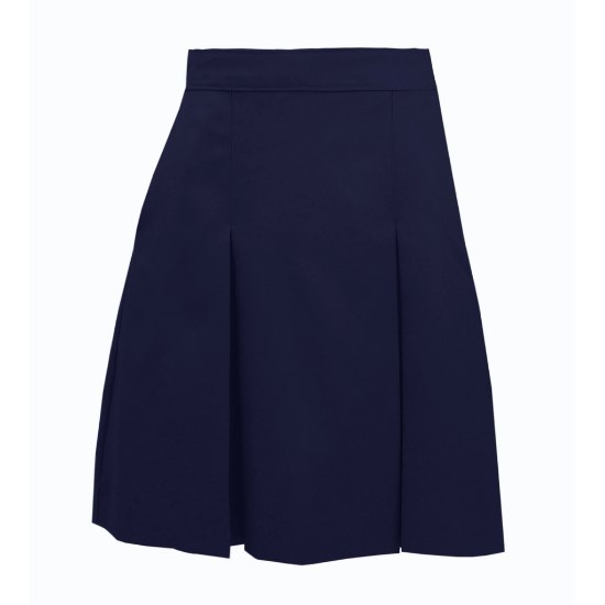 Picture of Navy Polyester 2-Pleat Skirt