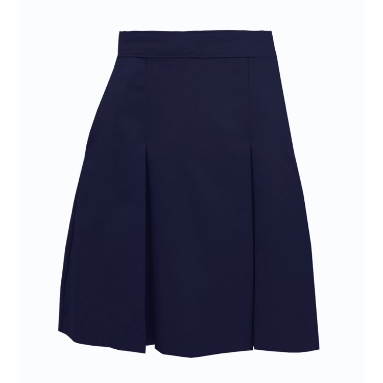 Picture of Navy Polyester 4-Pleat (2-Front) Skirt