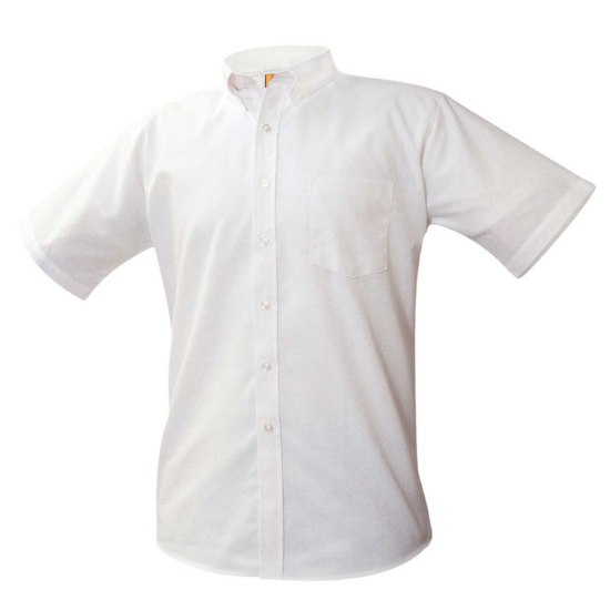 Picture of White Oxford Short Sleeve Male Shirt