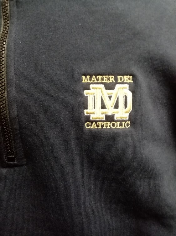 Picture of Navy MD Full-Zip Hoodie Sweatshirt