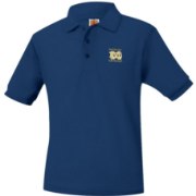 Picture of Dark Navy MD Pique Knit Short Sleeve Polo Shirt