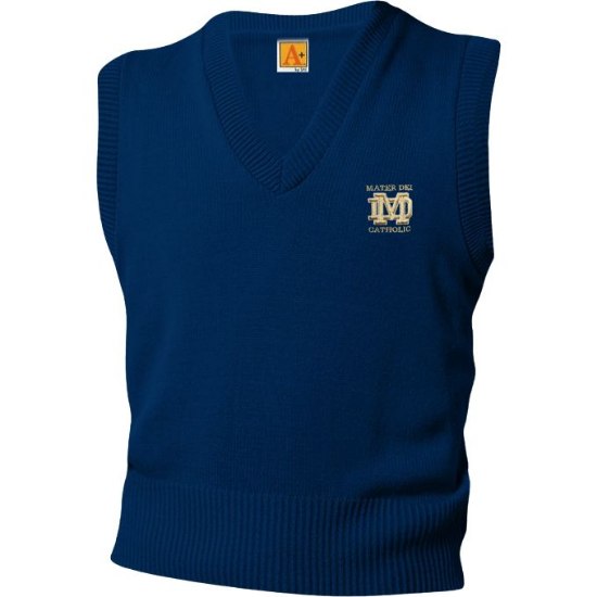 Picture of Navy MD Jersey V-Neck Pullover Vest