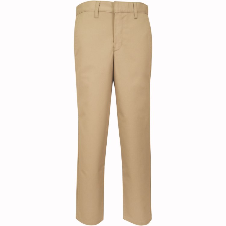 Picture of Khaki Flat Front Boy Pants