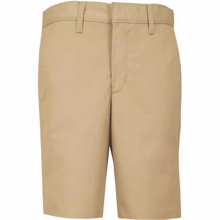 Picture of Khaki Flat Front Boys/Men Shorts