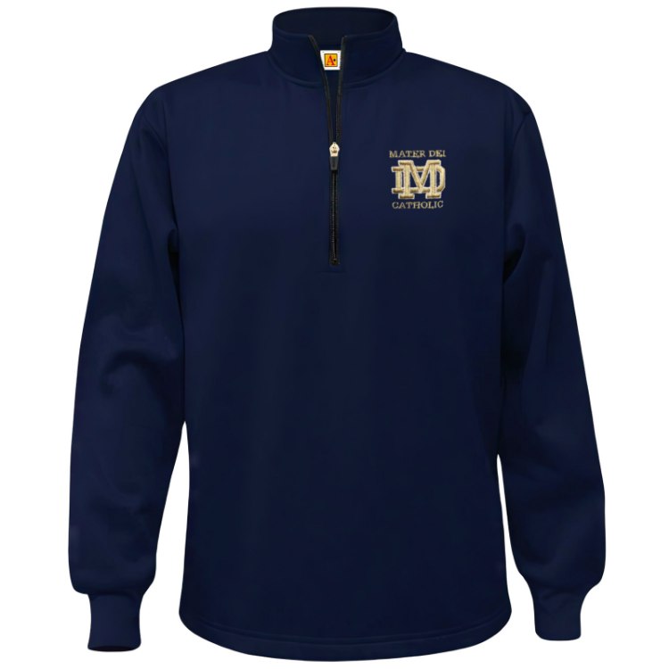 Picture of L Perf Navy MD Fleece Quarter-Zip Sweatshirt