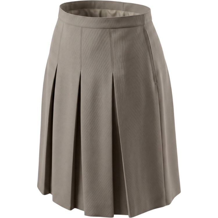 Picture of Khaki Box Pleats Skirt