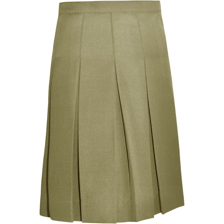 Picture of Khaki Box Pleats Skirt